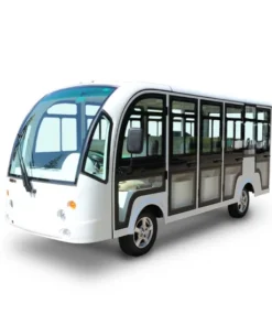 14-Seats Electric City Bus with Doors for Sale Electric Shuttle Bus Electric Passenger Ahuttles Sightseeing Car (DN-14C)