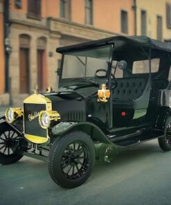Amusement Park Customized Black Vintage Car