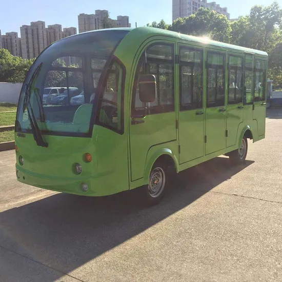 14-Seats Electric City Bus with Doors for Sale Electric Shuttle Bus Electric Passenger Ahuttles Sightseeing Car (DN-14C)