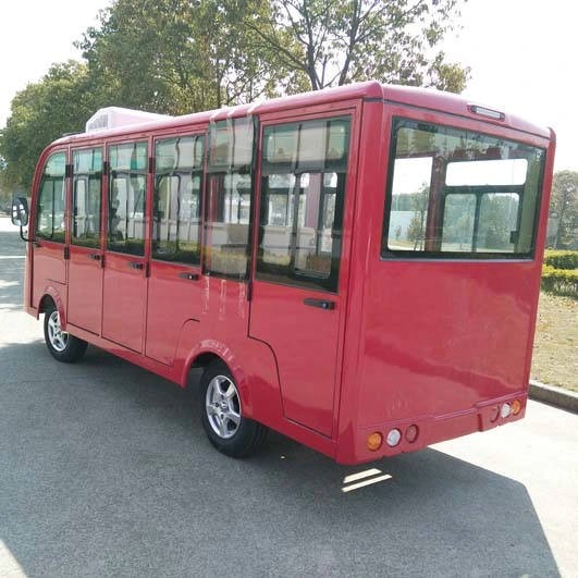 14-Seats Electric City Bus with Doors for Sale Electric Shuttle Bus Electric Passenger Ahuttles Sightseeing Car (DN-14C)