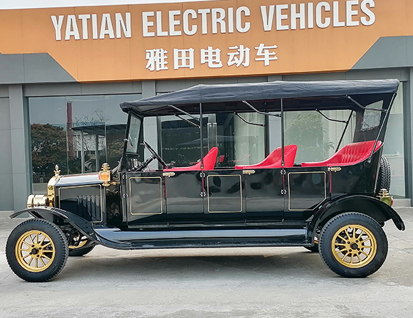 Yatian LY08N Black Village Shuttle New Energy Lcd Display Vintage Car