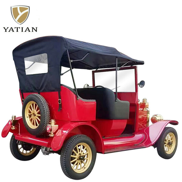 Sightseeing New Energy Red Vintage Car