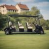 Black GQ06C Yatian Manufacturer 6-Seater Golf Cart: High-Performance 48V 5KW Motor, Ideal for Golf Courses, Resorts, and Communities