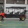 Black Vintage Car/Golf Cart with Rain Curtain