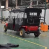 Black Vintage Car/Golf Cart with Rain Curtain