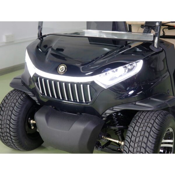 Black GQ06C Yatian Manufacturer 6-Seater Golf Cart: High-Performance 48V 5KW Motor, Ideal for Golf Courses, Resorts, and Communities