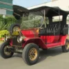 4-6 Seats Golf Cart Old Fashion Vintage Classic Red