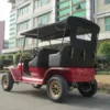 4-6 Seats Golf Cart Old Fashion Vintage Classic Red