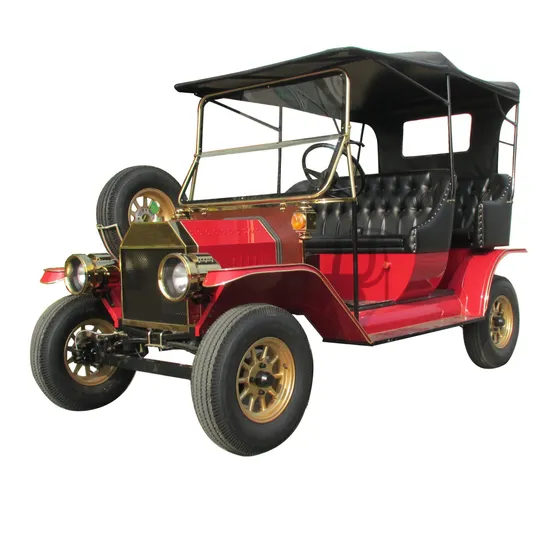 4-6 Seats Golf Cart Old Fashion Vintage Classic Red