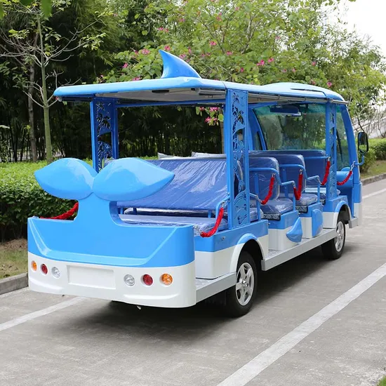 Dolphin Design 14 Seaters Electric Shuttle Bus for Sale Sightseeing Car (DN-14)