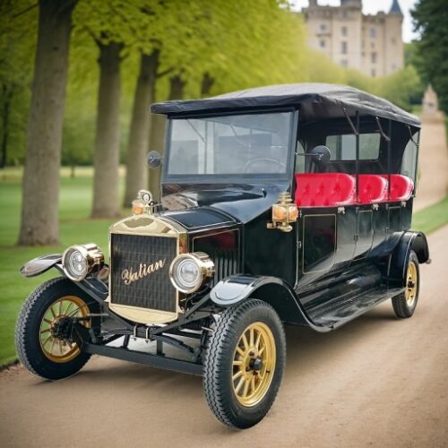 Yatian LY08N Black Village Shuttle New Energy Lcd Display Vintage Car