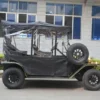 Black Vintage Car/Golf Cart with Rain Curtain