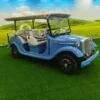 6-8 Seats Blue Vintage Buggy/Classic Car/ Golf Cart with Custom White Seats
