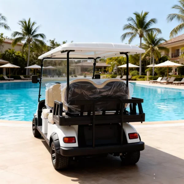 12-800-800 (2) 8-Seater Electric Sightseeing Golf Cart Resort Shuttle Vehicle YATIAN China Manufacturer