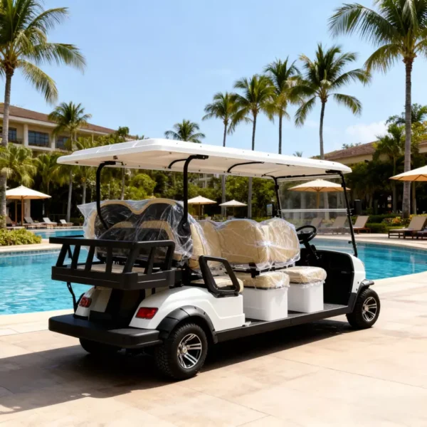 13-800-800 8-Seater Electric Sightseeing Golf Cart Resort Shuttle Vehicle YATIAN China Manufacturer