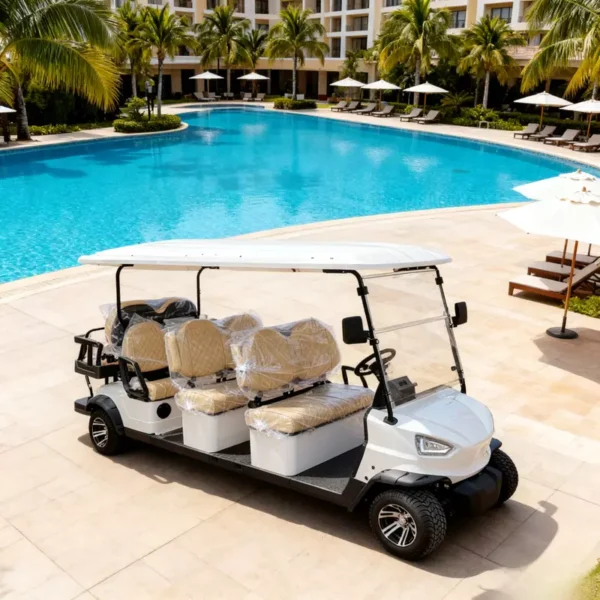 14-800-800 (1) 8-Seater Electric Sightseeing Golf Cart Resort Shuttle Vehicle YATIAN China Manufacturer
