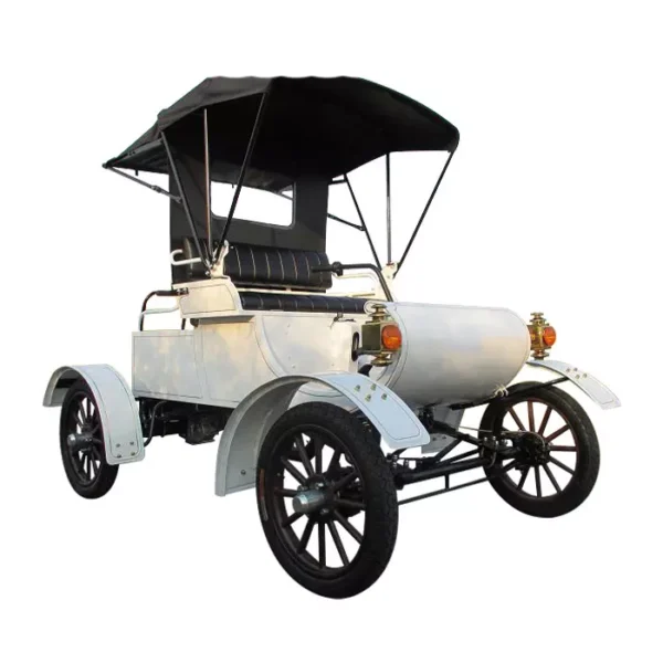 White LY04A Yatian 1903 Charging Vintage Car For Hotel Reception