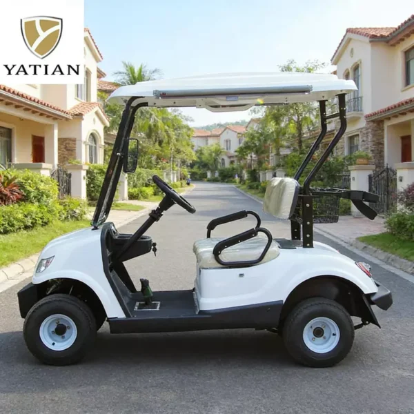 GQ02C 2-Seat Electric Golf Cart | 70km Range, 25km/h, Zero Emission for Golf Courses & Resorts