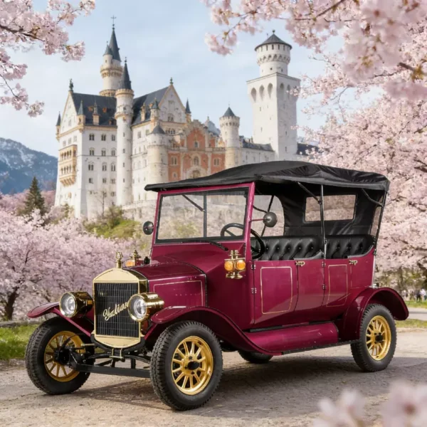Classic-Golf-Cart-800-800 Yatian Manufacturer LY05N: The Perfect Choice for Weddings, Celebrations, And City Tours in A Vintage Classic Car