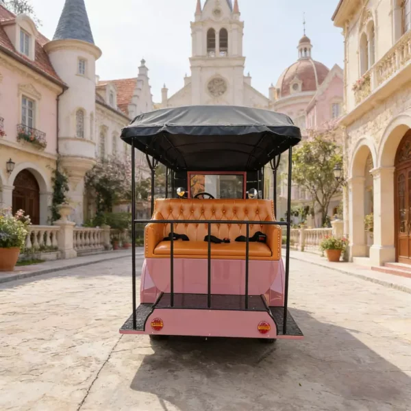 Classic-Sightseeing-Car-800-800 (1) YATIAN LY11N 11-Seat Custom Pink & Gold Vintage Electric Car – Multi-Scene Profitable Sightseeing Shuttle