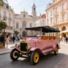 Classic-Sightseeing-Car-800-800 YATIAN LY11N 11-Seat Custom Pink & Gold Vintage Electric Car – Multi-Scene Profitable Sightseeing Shuttle