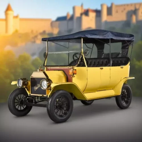 Yatian Yellow LY05A Elegant Swings, Traverse the Green Oasis: Hotel Golf Cart Vacation Choice