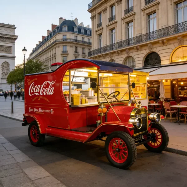 PB10Cgongzuocheyingyongchangjingbeijingtu-800-800 (5) Iconic Coca-Cola Retro Food Truck - Internet-Famous Multi-Functional Snack Cart for Night Markets (Customizable)
