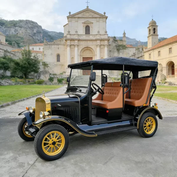 doubao_126-800-800 COC Certified 4-Seater Electric Vintage Sightseeing Car (LY05B) | YATIAN