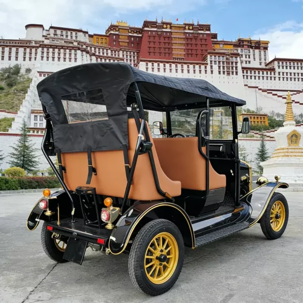 COC Certified 4-Seater Electric Vintage Sightseeing Car (LY05B) | YATIAN