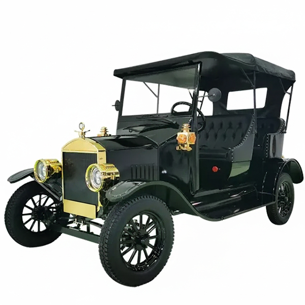 Amusement Park Customized Black Vintage Car