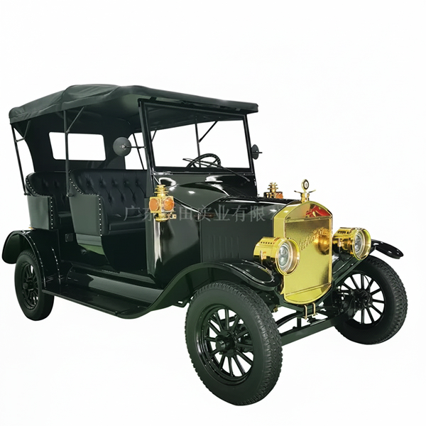 Amusement Park Customized Black Vintage Car
