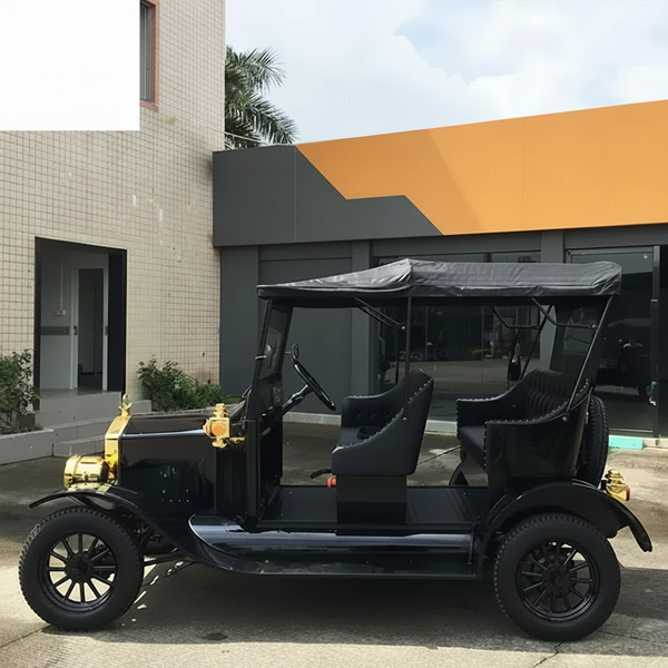Amusement Park Customized Black Vintage Car