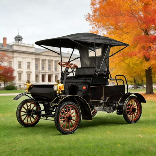 Electric Vintage Sightseeing Car for Resorts, Weddings & Historic Towns – 2-Seater Classic Style | Yatian LY02A