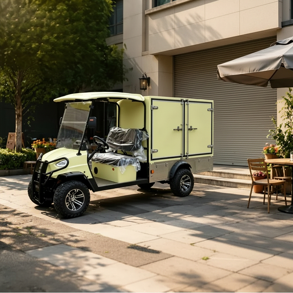 image 178 4x4 Electric Golf Car with Cargo Box (Model GQ04X)