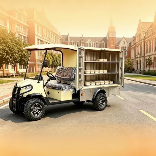 image 180 4x4 Electric Golf Car with Cargo Box (Model GQ04X)