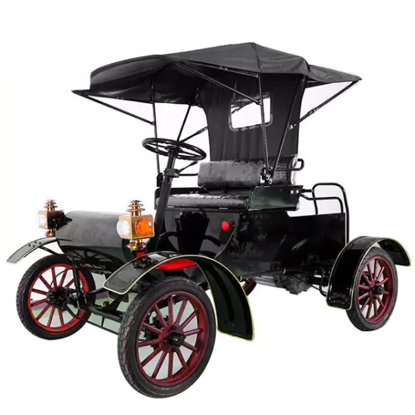 image 2 Black LY04A Yatian Manufacturing 1903 : A Retro Instagrammable Antique Car for An Luxurious Getaway Experience at Golf Courses, Luxury Hotels, And Resorts