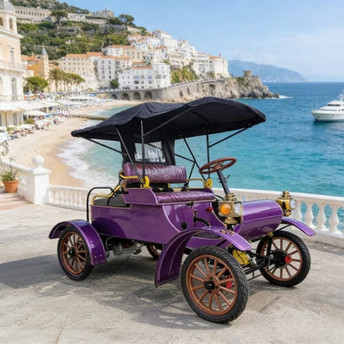 4 Seater Model T Style Vintage Electric Sightseeing Car CE Approved Retro Classic Vehicle for Tourist Attraction