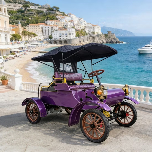 4 Seater Model T Style Vintage Electric Sightseeing Car CE Approved Retro Classic Vehicle for Tourist Attraction