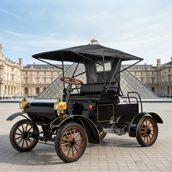 4 Seater Model T Style Vintage Electric Sightseeing Car CE Approved Retro Classic Vehicle for Tourist Attraction