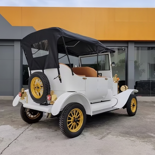 2025 Electric Sightseeing Bus Golf White 5 Seat Electric Golf Car with CE Certificate