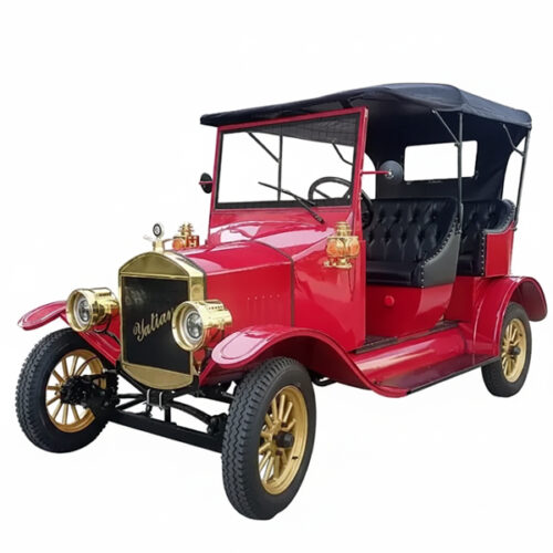 Sightseeing New Energy Red Vintage Car