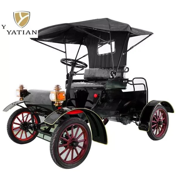 weibiaoti-800-800 Black LY04A Yatian Manufacturing 1903 : A Retro Instagrammable Antique Car for An Luxurious Getaway Experience at Golf Courses, Luxury Hotels, And Resorts