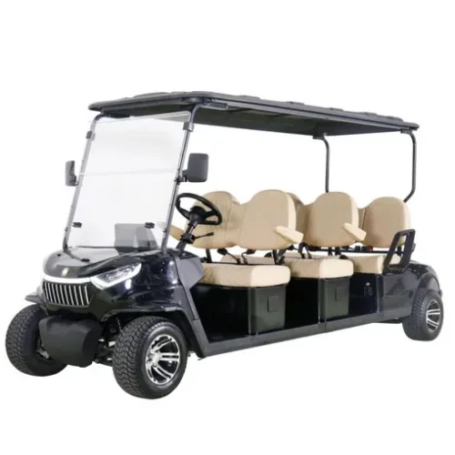 10-mp4 Stylish Mini Golf Cart for 4 Passengers with Windshield