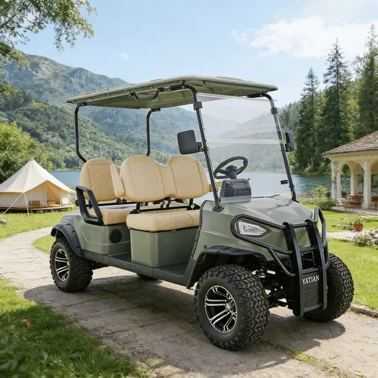 4-Seater-Electric-Golf-Buggy-Utility-Sightseeing-Cart (1) 4-Seater Electric Golf Buggy Utility Sightseeing Cart