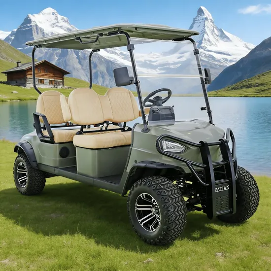 4-Seater-Electric-Golf-Buggy-Utility-Sightseeing-Cart (2) 4-Seater Electric Golf Buggy Utility Sightseeing Cart