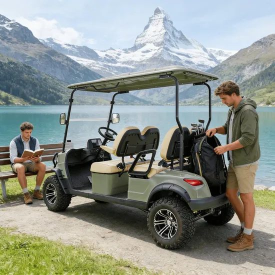 4-Seater-Electric-Golf-Buggy-Utility-Sightseeing-Cart (3) 4-Seater Electric Golf Buggy Utility Sightseeing Cart
