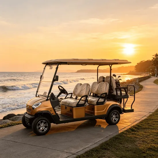 4 Seats New Black Electric Golf Cart for Europe