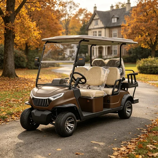 4 Seats New Black Electric Golf Cart for Europe
