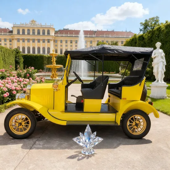 5 Seater New Retro Golf Cart with Carrier