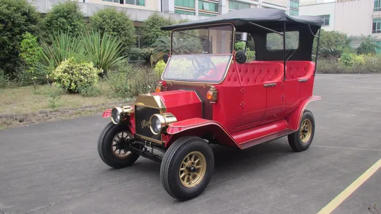 5kw Retro Electric Trolley Car with Battery Operation